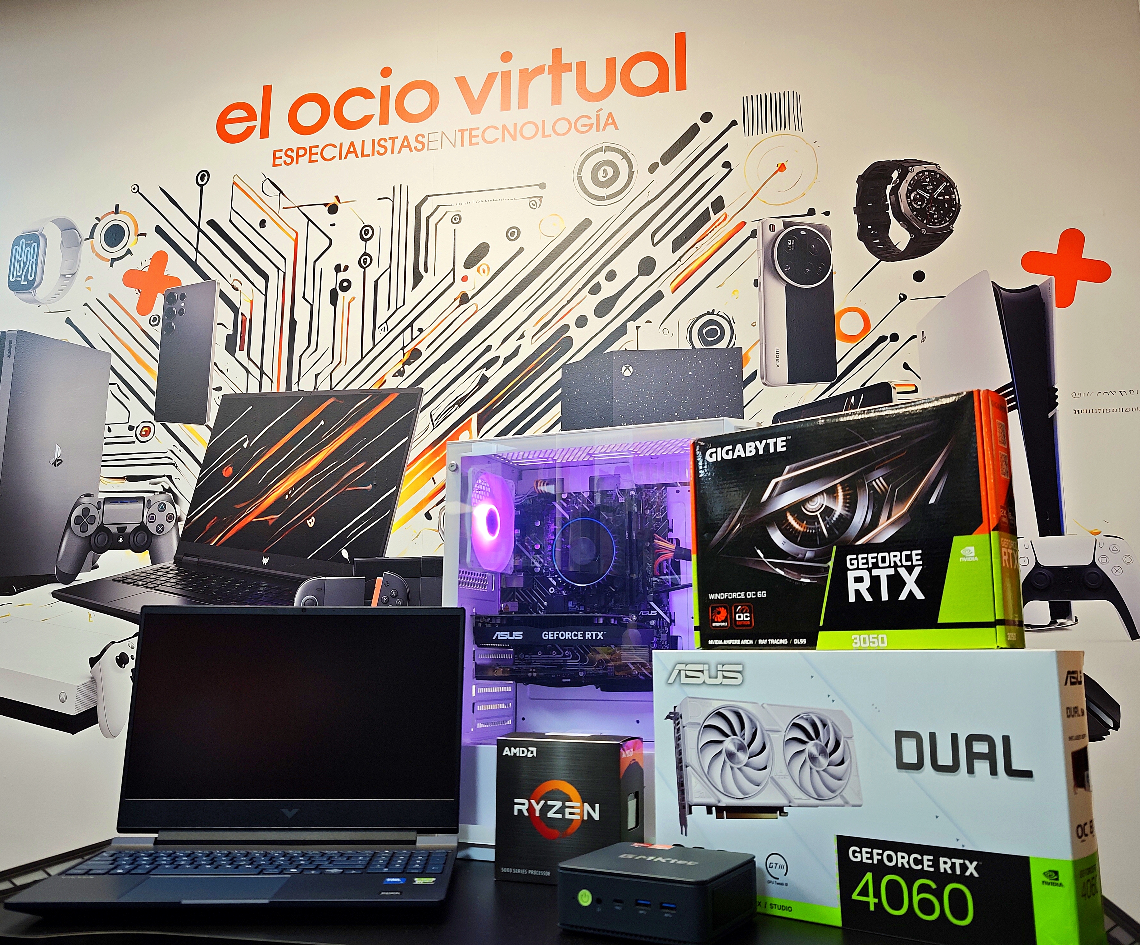 Reparación de portátiles y PCs en El Ocio Virtual